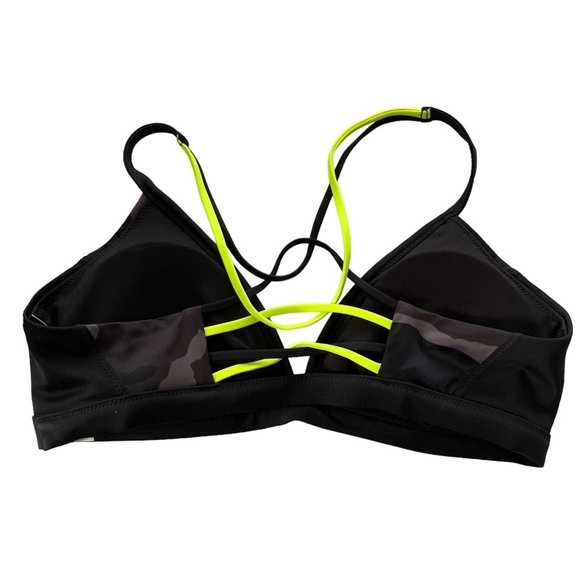 NWOT Athleta Freestyle Camo Triangle Bikini Swimsuit Top Swim Neutral - Picture 2 of 7